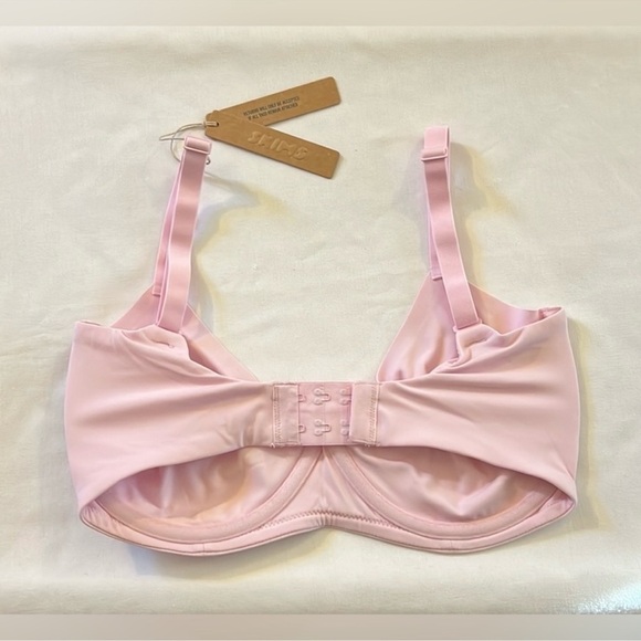 SKIMS FITS EVERYBODY UNLINED DEMI BRA Cherry Blossom NWT 46DDD - Picture 2 of 3